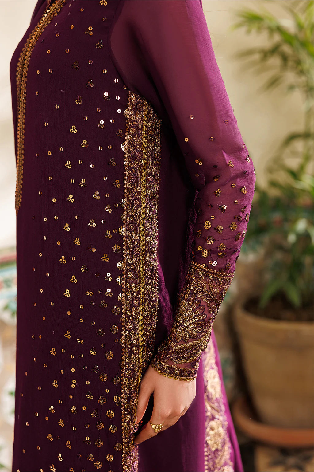 CC-95 Embroidered Chiffon - Luxury Pakistani Suit - Pre-Order - View 3