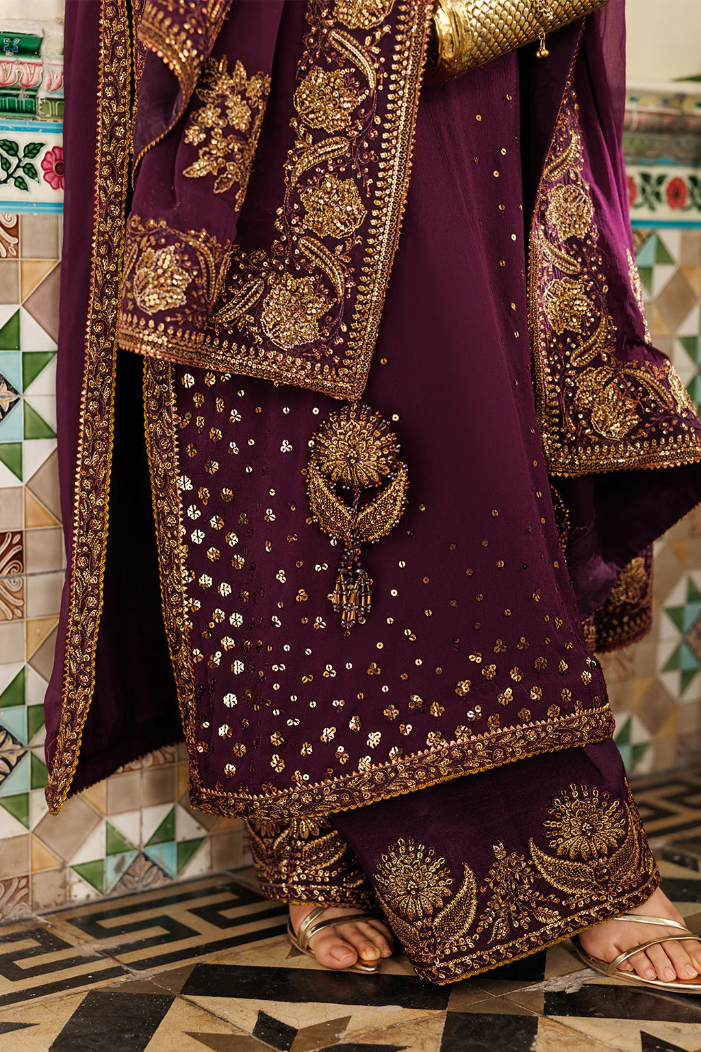 CC-95 Embroidered Chiffon - Luxury Pakistani Suit - Pre-Order - View 6