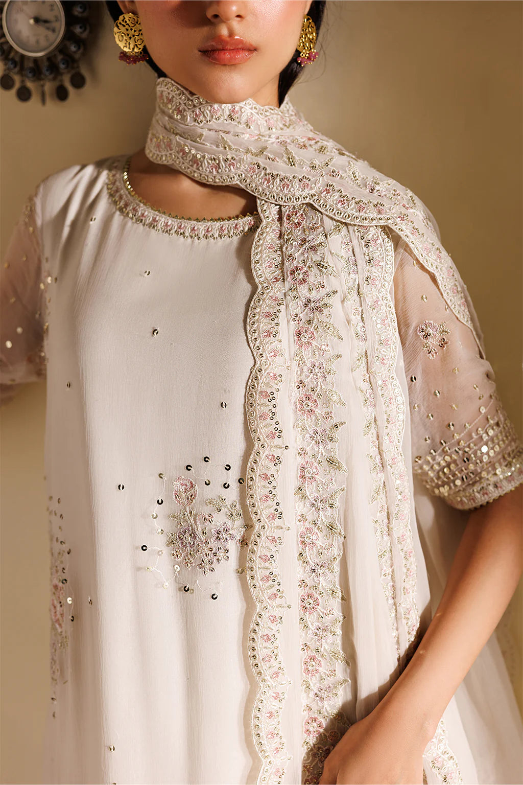 CC-98 Embroidered Chiffon - Luxury Pakistani Suit - Pre-Order - View 2