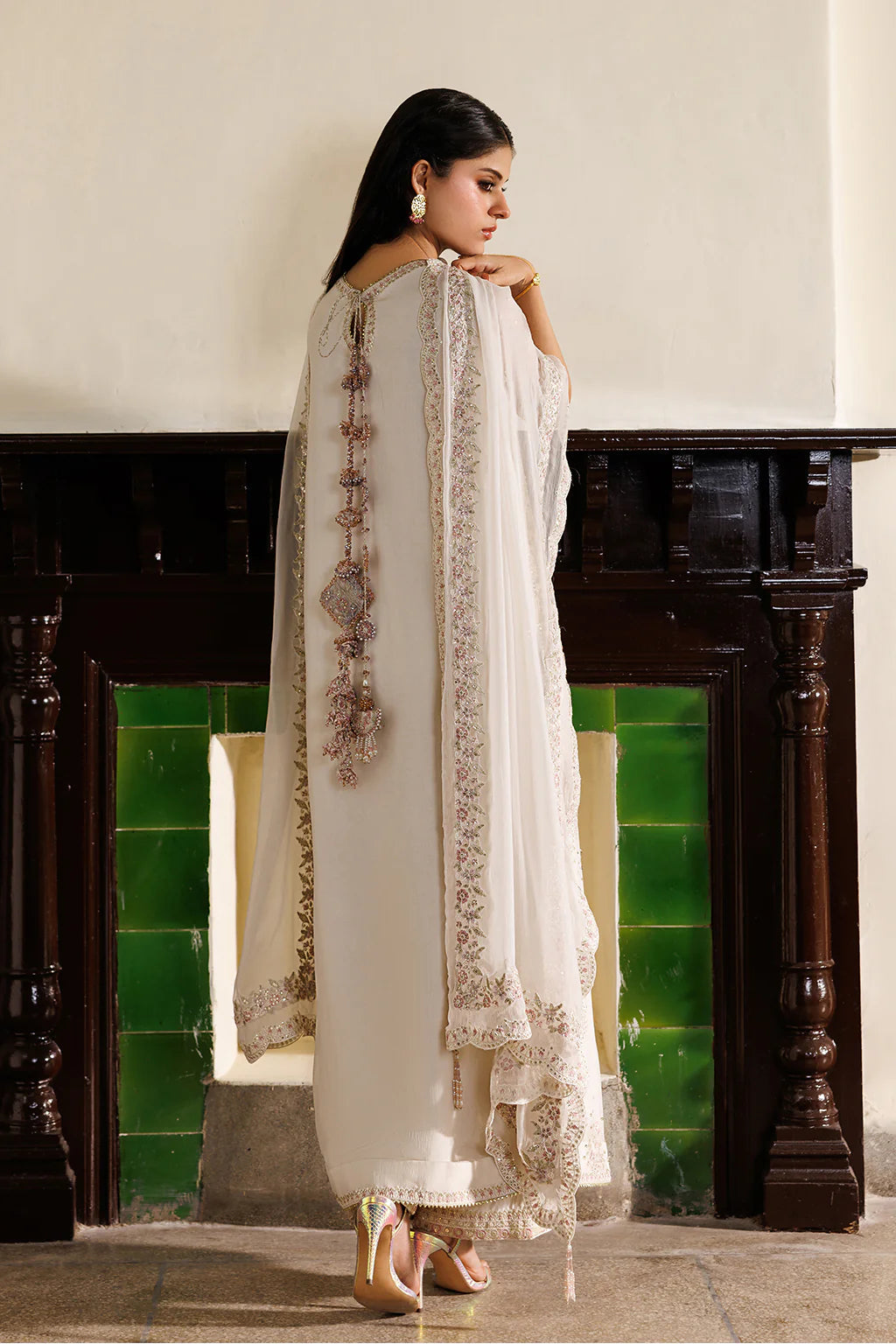 CC-98 Embroidered Chiffon - Luxury Pakistani Suit - Pre-Order - View 4