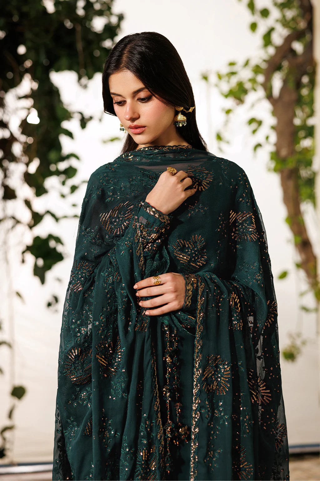 CC-96 Plain Chiffon - Luxury Pakistani Suit - Pre-Order - View 3