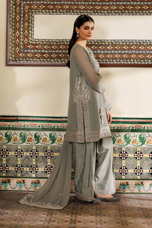 CC-91 Plain Chiffon - Luxury Pakistani Suit - Pre-Order - View 2