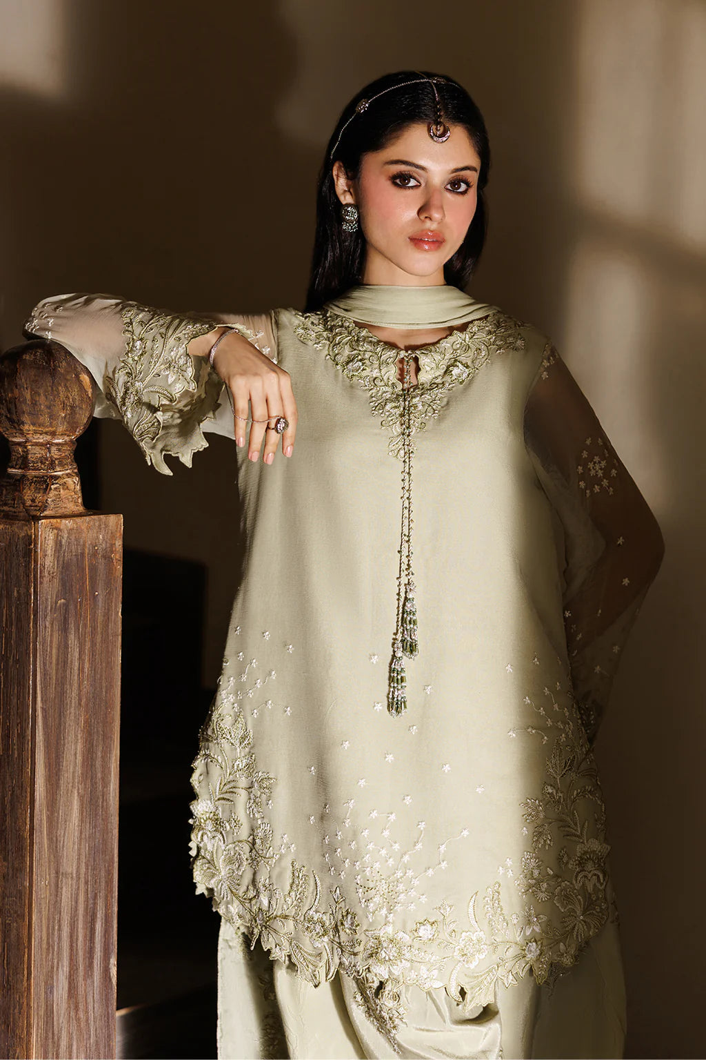 CC-101 Embroidered Chiffon - Luxury Pakistani Suit - Pre-Order - View 2