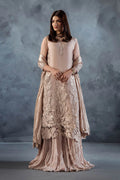 Pastel Pink light Grey Soft Glam Perfect Pastel Season Luxury Party Wear
