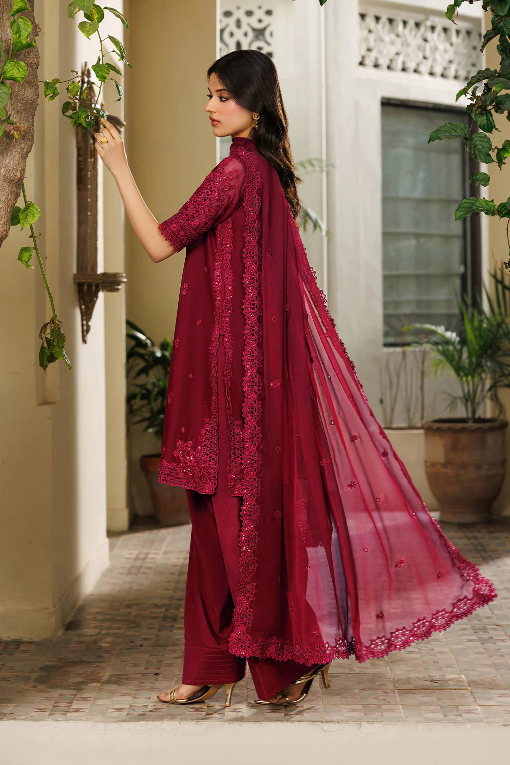 CC-97 Embroidered Chiffon - Luxury Pakistani Suit - Pre-Order - View 3