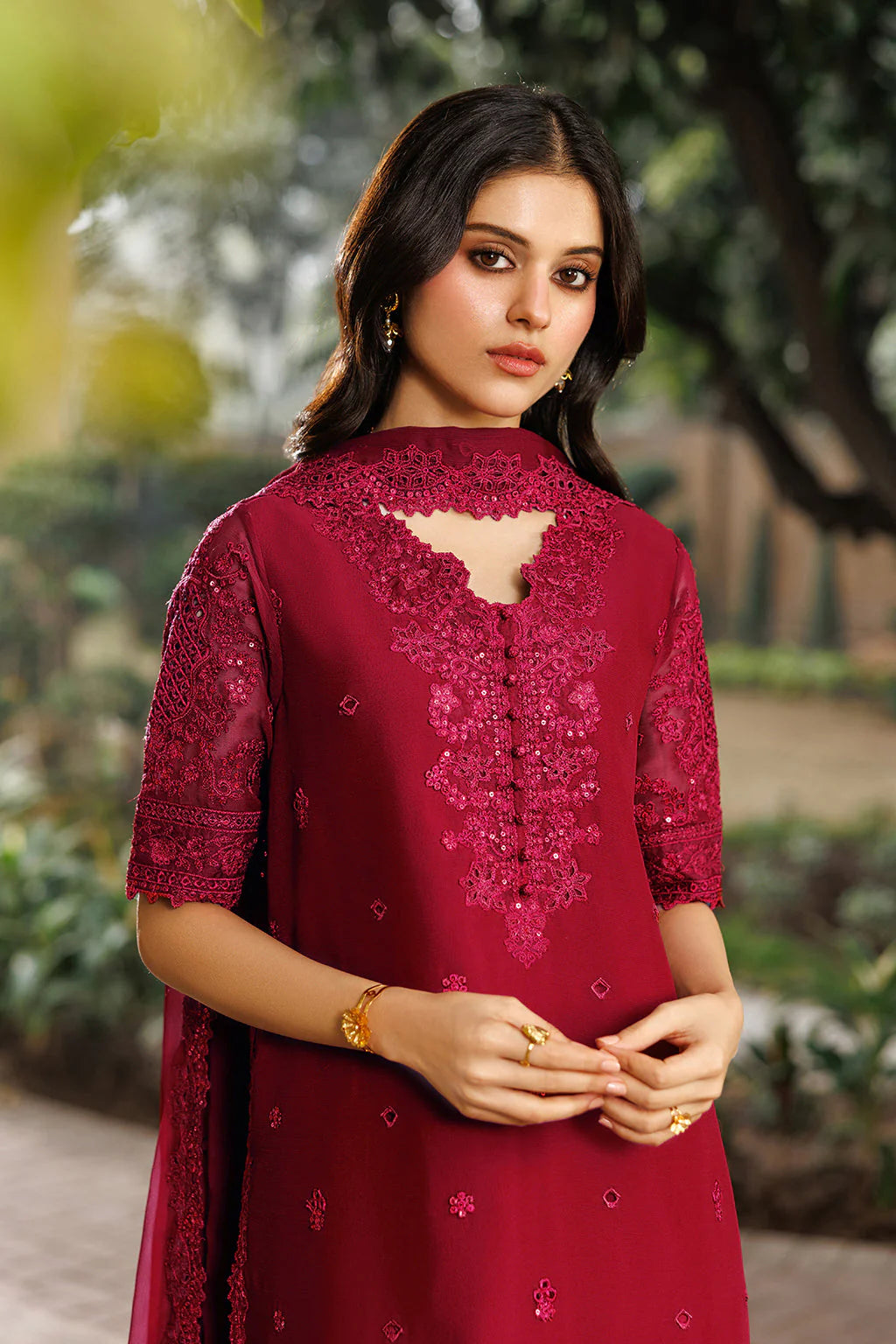 CC-97 Embroidered Chiffon - Luxury Pakistani Suit - Pre-Order - View 4