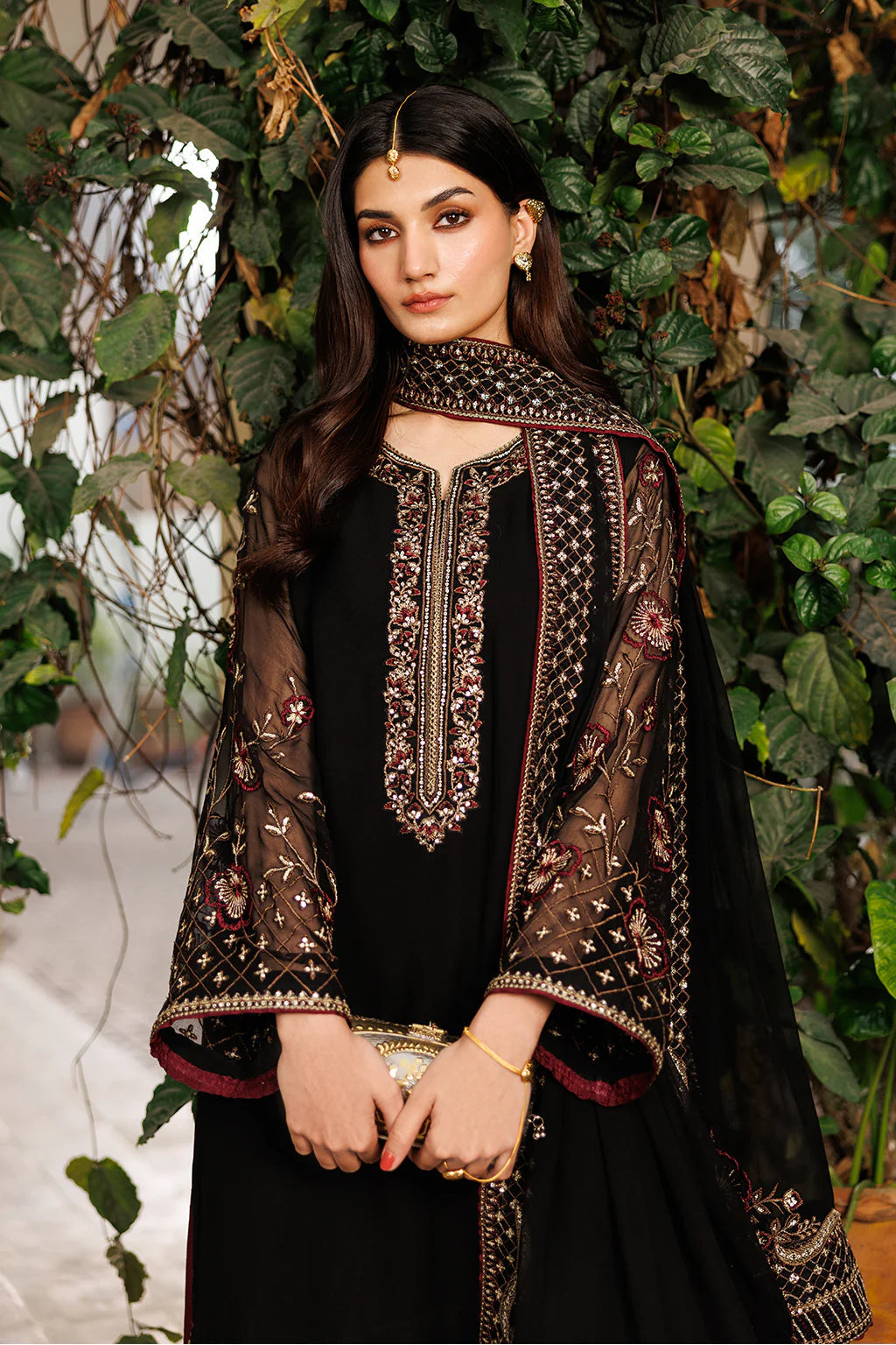 CC-90 Plain Chiffon - Luxury Pakistani Suit - Pre-Order - View 6