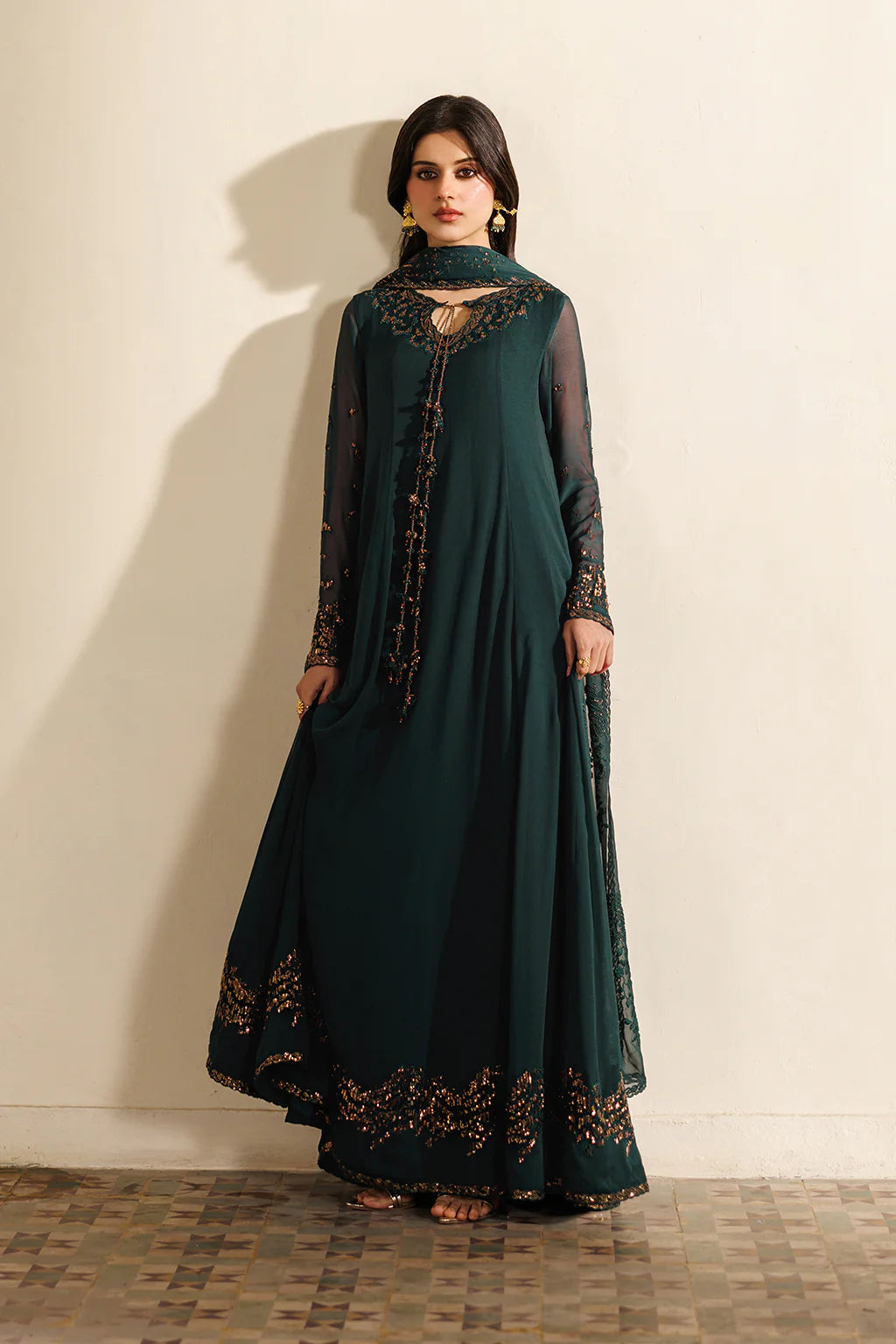 CC-96 Plain Chiffon - Luxury Pakistani Suit - Pre-Order - View 7
