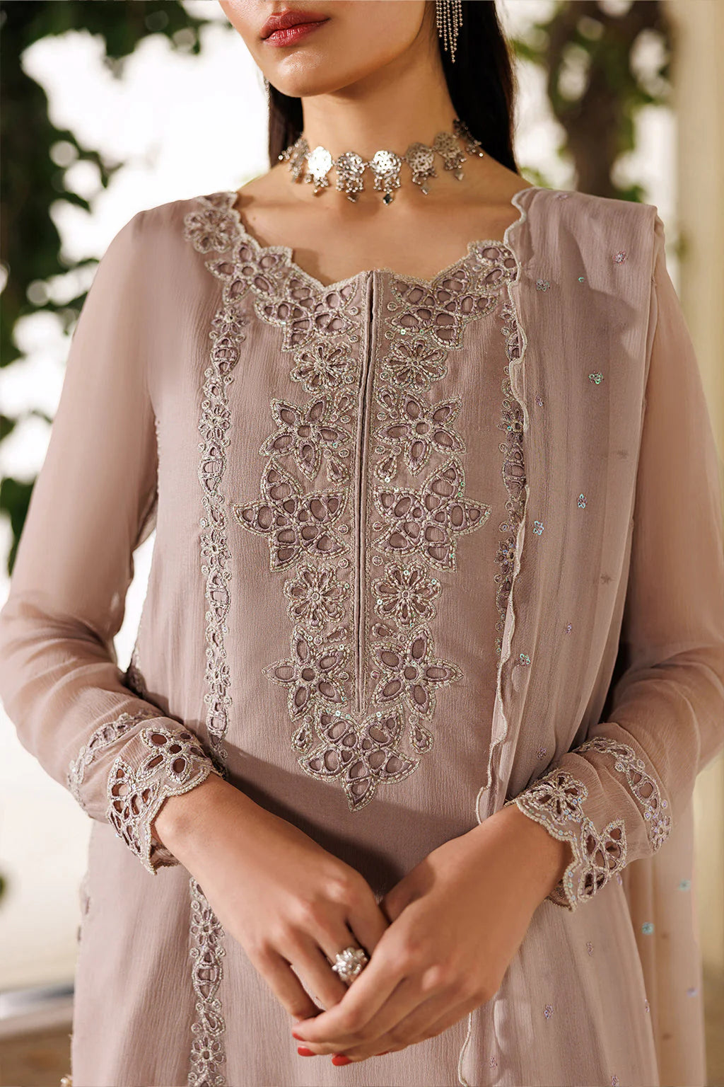 CC-92 Emboidered Chiffon - Luxury Pakistani Suit - Pre-Order - View 2
