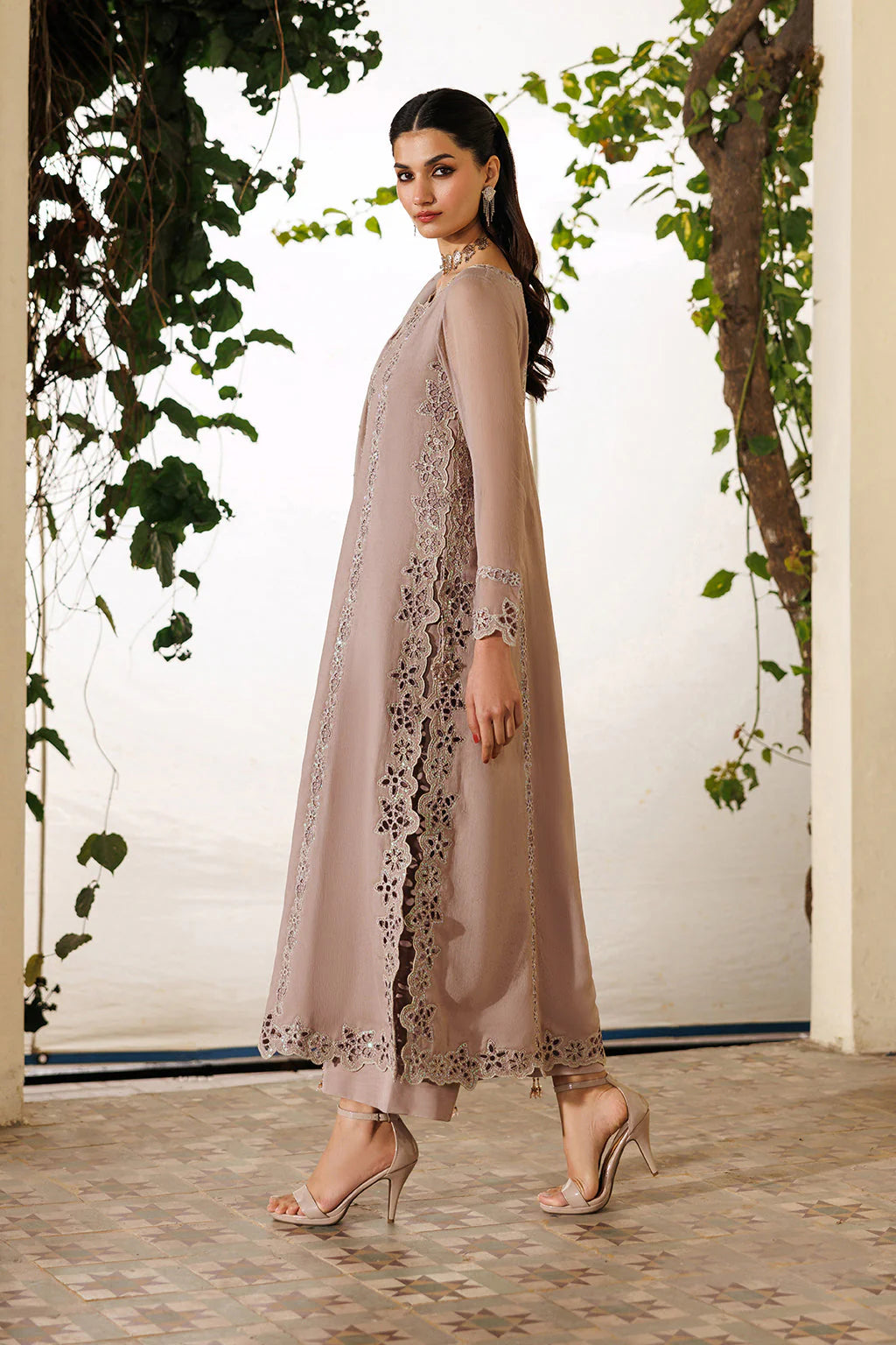 CC-92 Emboidered Chiffon - Luxury Pakistani Suit - Pre-Order - View 3