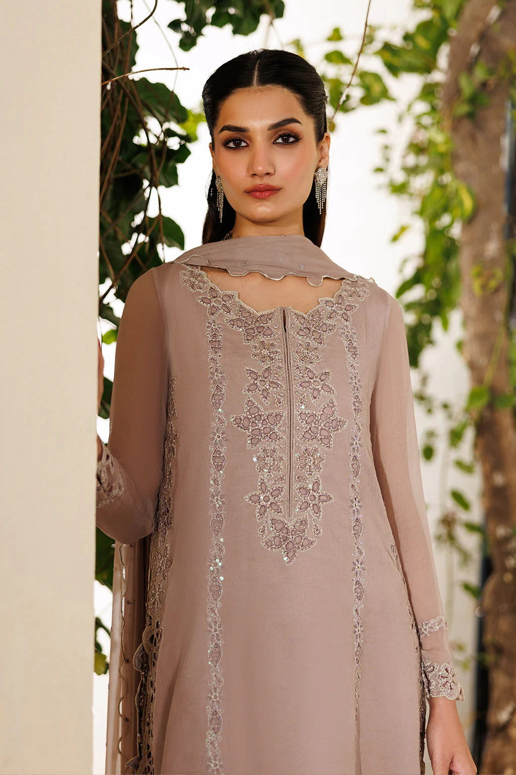 CC-92 Emboidered Chiffon - Luxury Pakistani Suit - Pre-Order - View 4