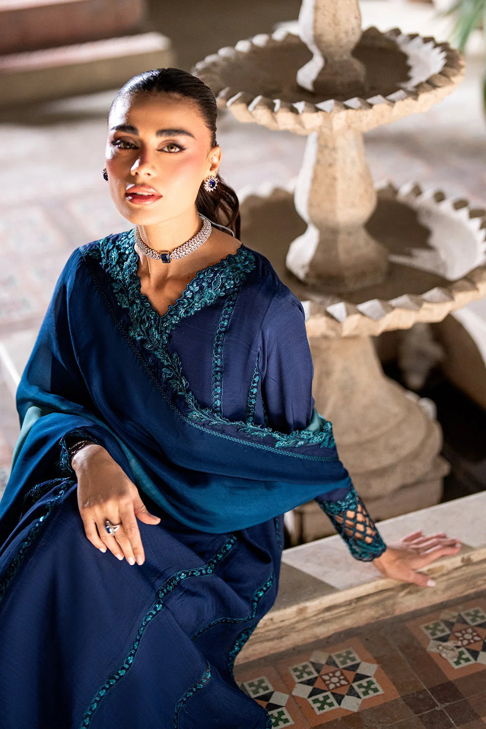 Galactic Glam - Luxury Pakistani Suit - Pre-Order - View 4