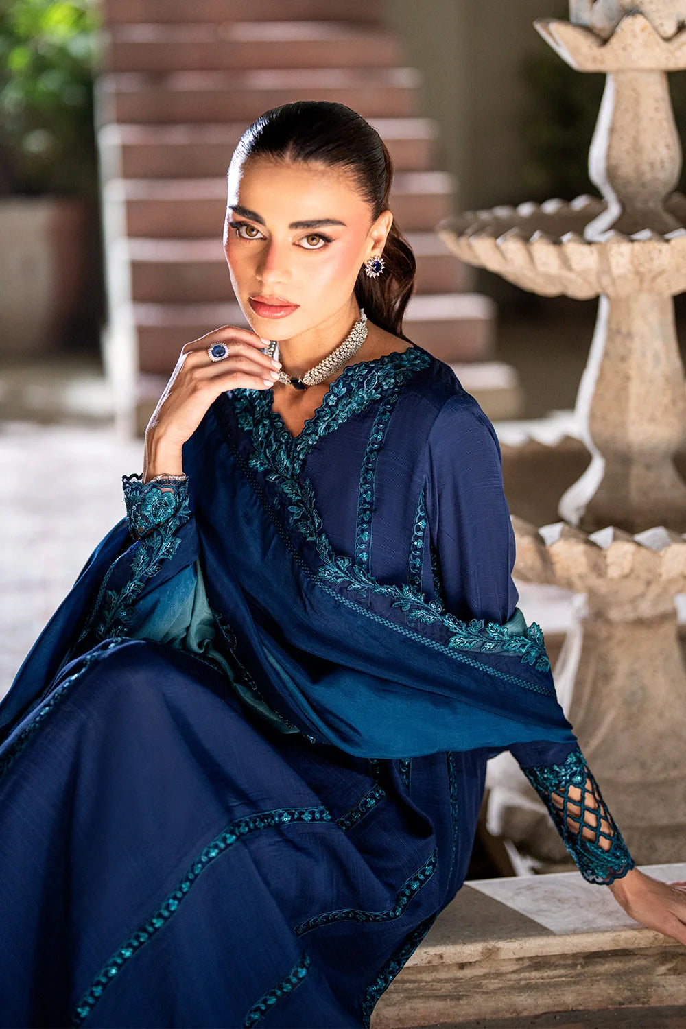 Galactic Glam - Luxury Pakistani Suit - Pre-Order - View 2