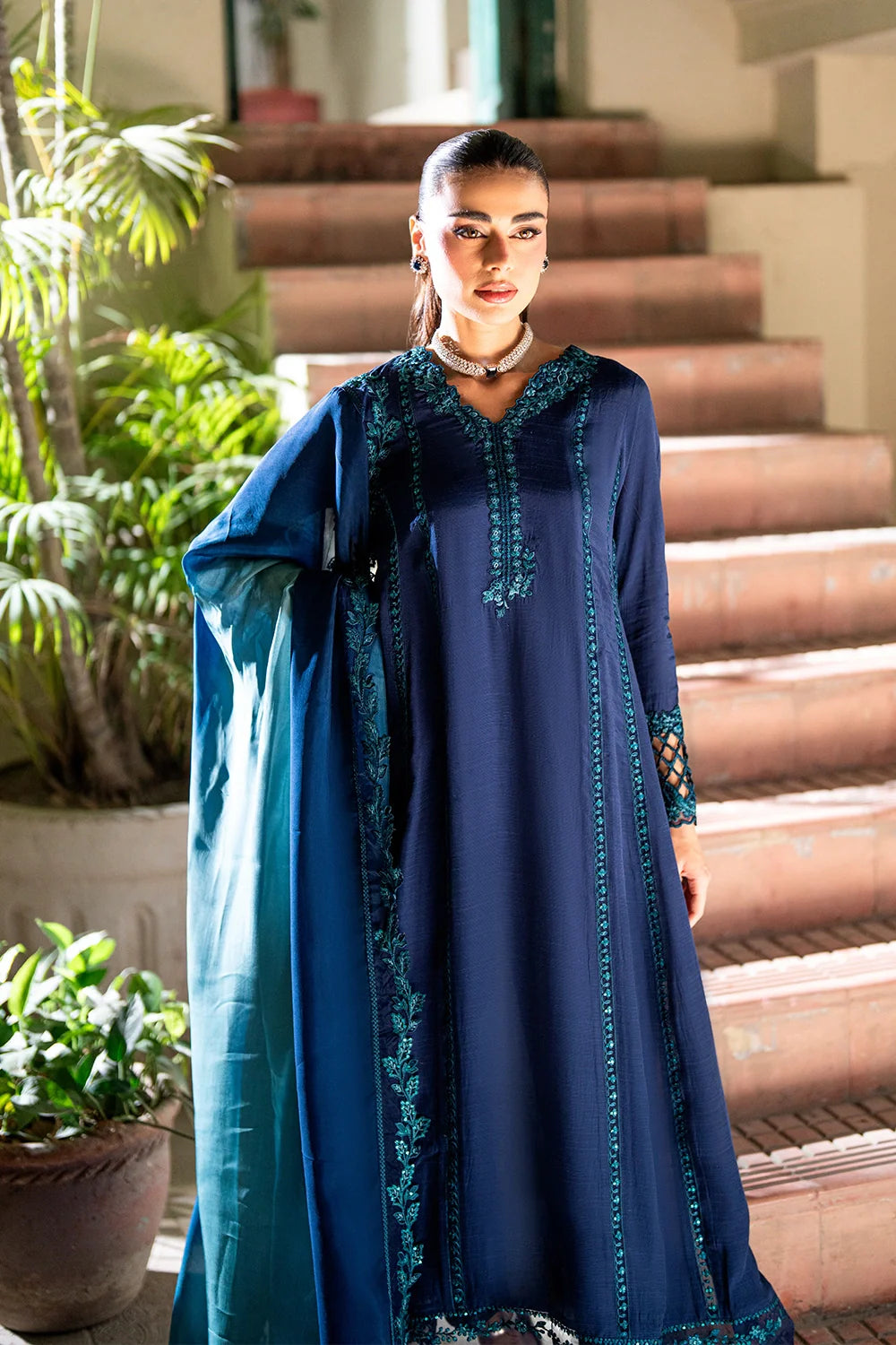 Galactic Glam - Luxury Pakistani Suit - Pre-Order - View 6