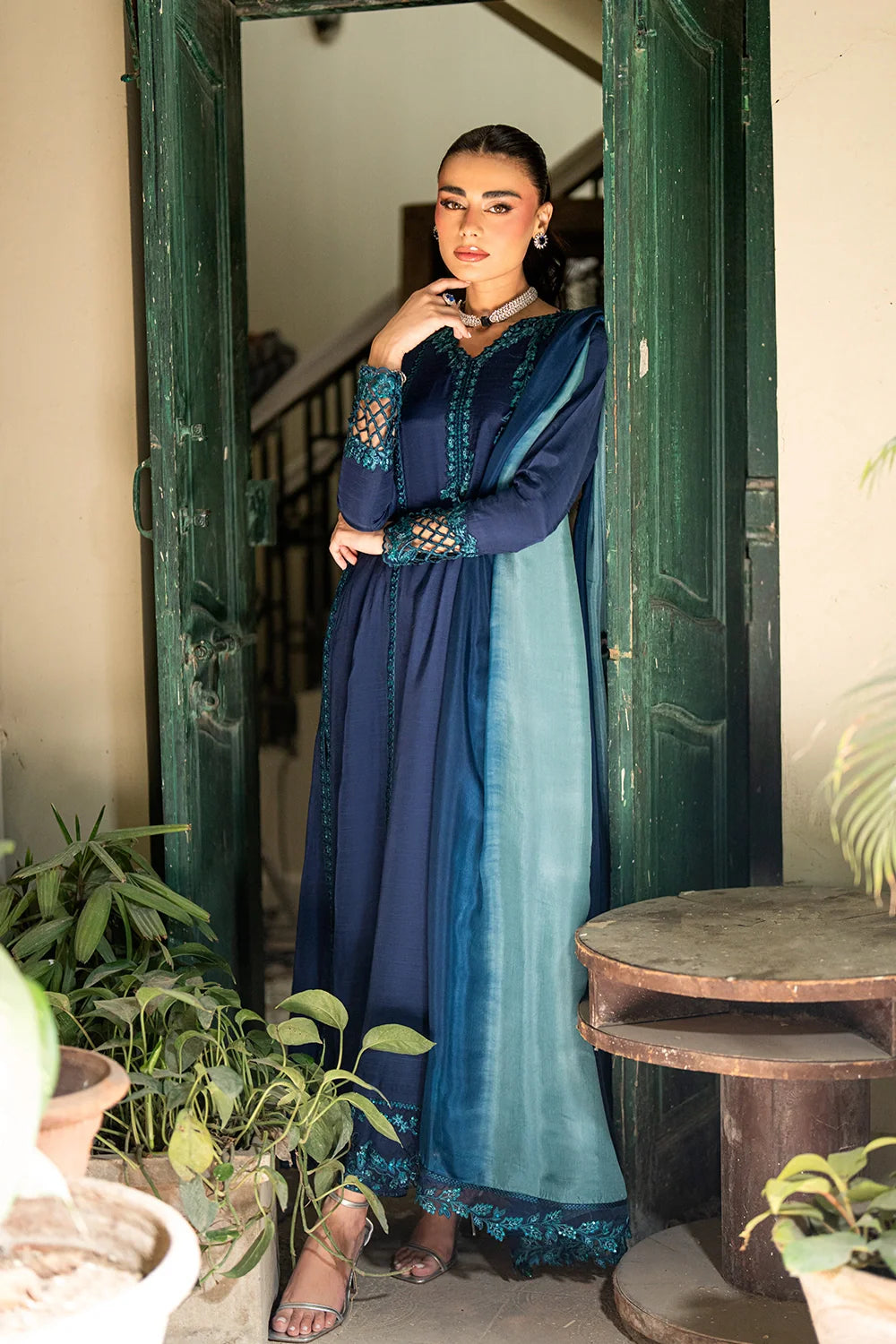 Galactic Glam - Luxury Pakistani Suit - Pre-Order - View 9
