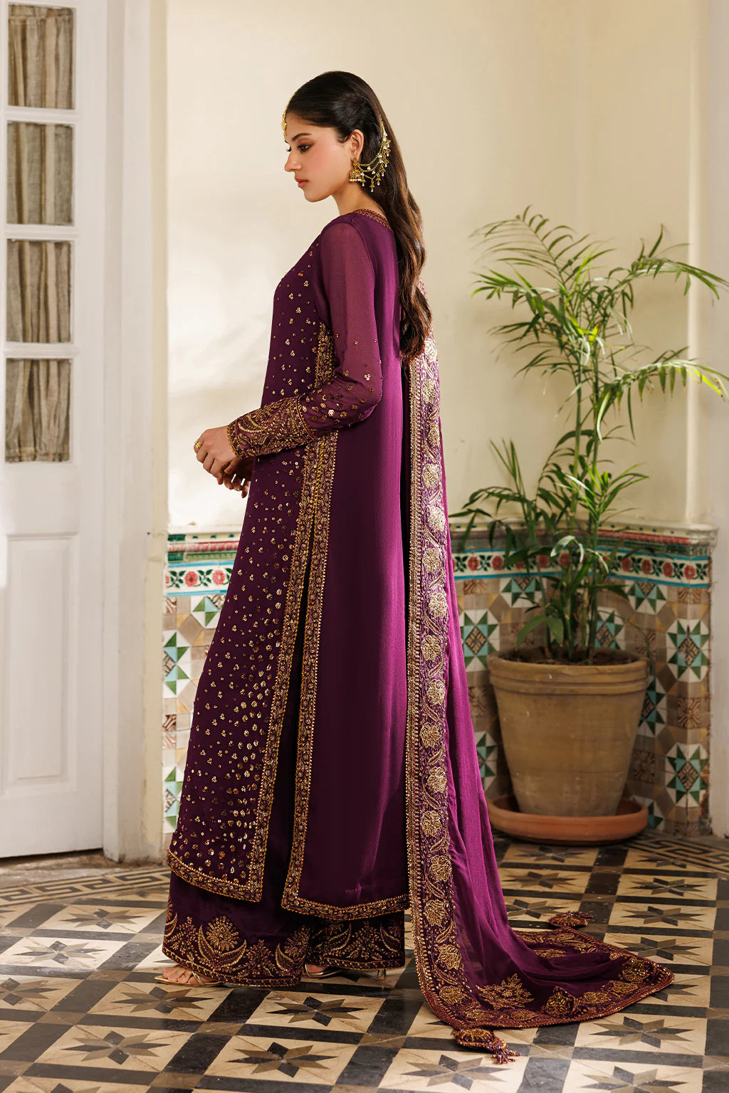 CC-95 Embroidered Chiffon - Luxury Pakistani Suit - Pre-Order - View 2