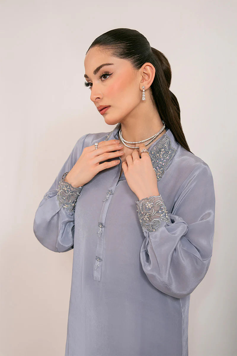 Dina Aire - Luxury Tassel Silk Pakistani Suit - Pre-Order - View 2
