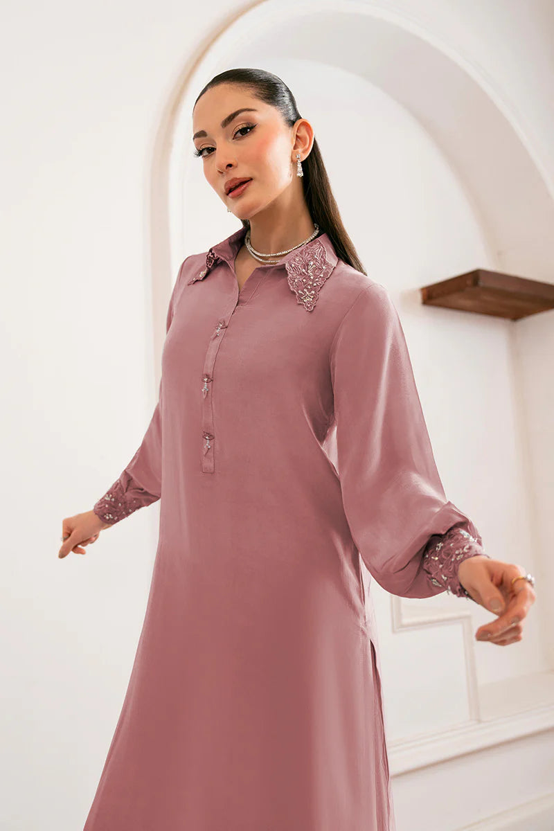 Dina Iris - Luxury Tassel Silk Pakistani Suit - Pre-Order - View 2