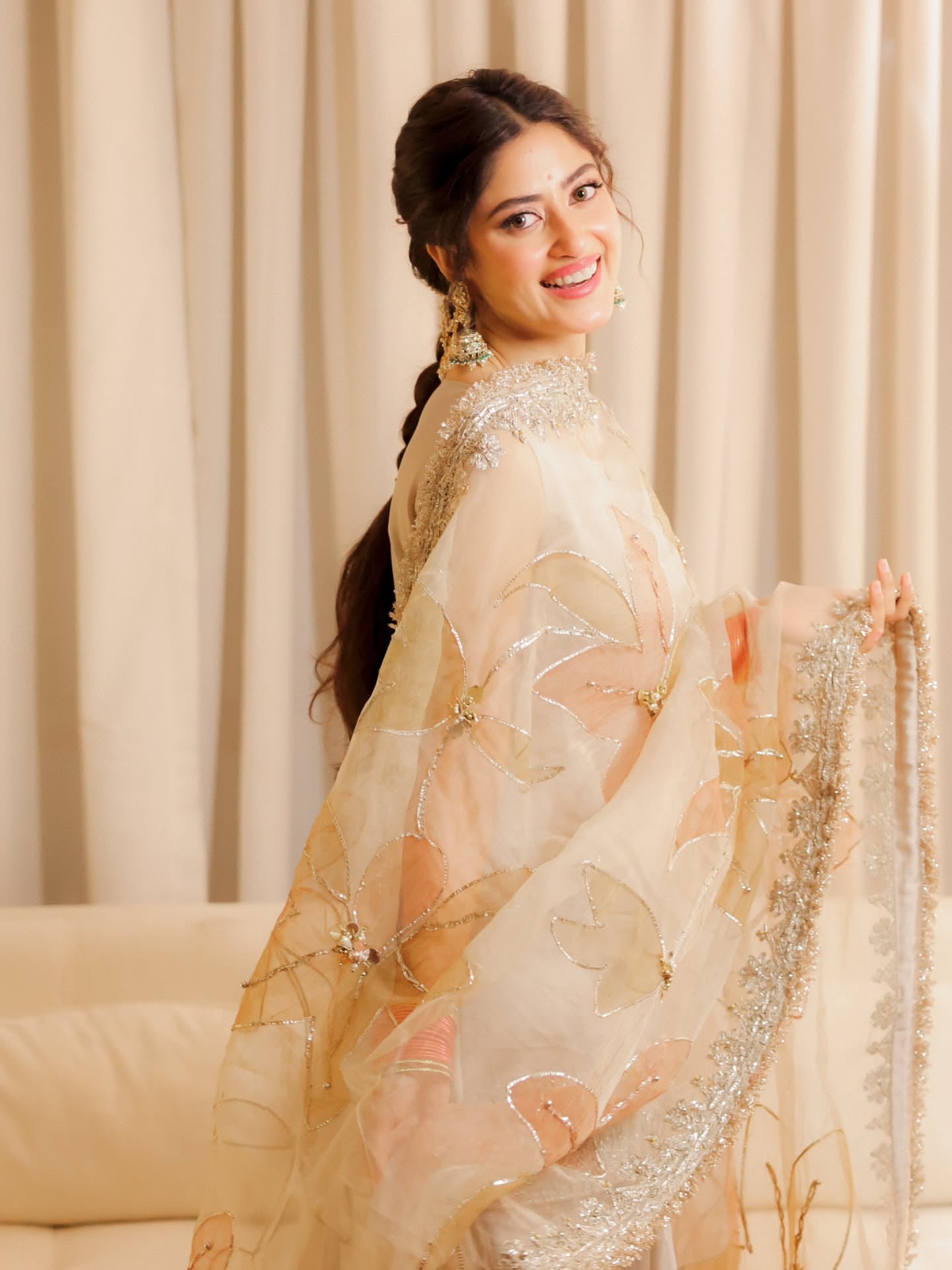 P-299 Sajal Ali - Luxury Pakistani Suit - Pre-Order - View 6