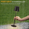 2pcs-Portable Wireless LED Desk Lamp, Adjustable Height Design, 3-Color Stepless Dimming, Built-In 1200 Mah Rechargeable Battery, 3-Color Temperature Portable Lamp with Touch Control, Eye Protection Lamp, Suitable for Restaurant, Bedroom Desk Lamp