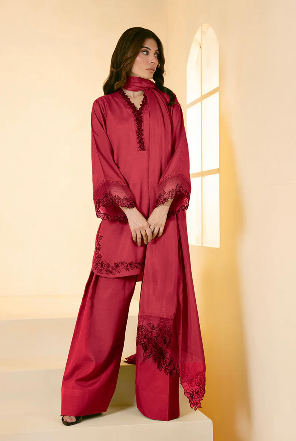 3pcs designer outfit Eid luxe Art of threads