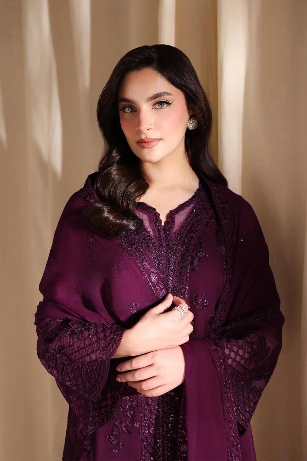 Garnelle - Luxury Chiffon Pakistani Suit - Pre-Order - View 2
