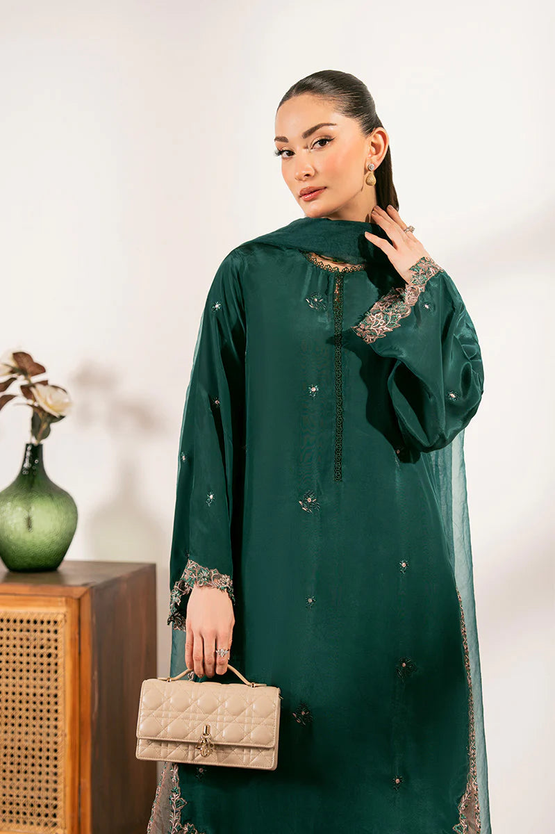 Lenora Jade - Luxury Tassel Silk Pakistani Suit - Pre-Order - View 2