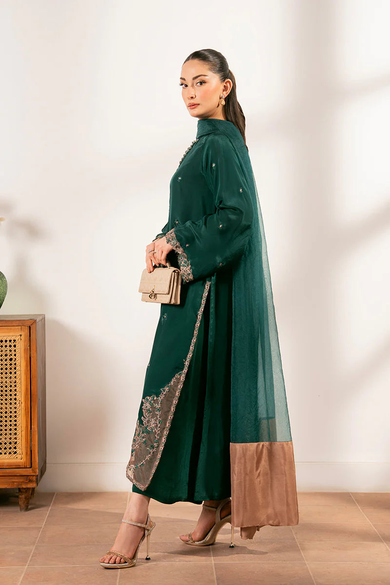 Lenora Jade - Luxury Tassel Silk Pakistani Suit - Pre-Order - View 3