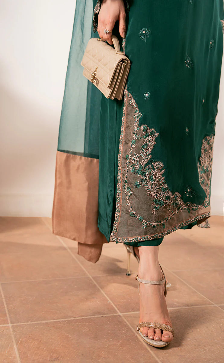 Lenora Jade - Luxury Tassel Silk Pakistani Suit - Pre-Order - View 5