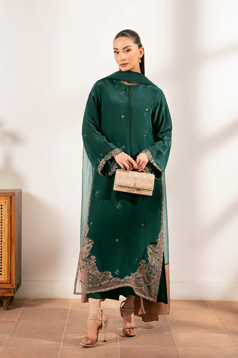Lenora Jade - Luxury Tassel Silk Pakistani Suit - Pre-Order - View 1