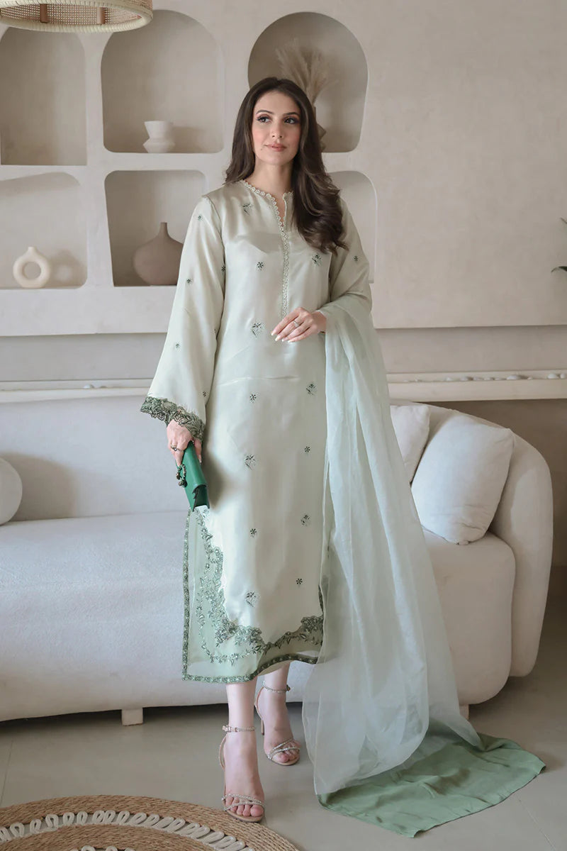 Lenora Mint - Luxury Pakistani Suit - Pre-Order - View 3