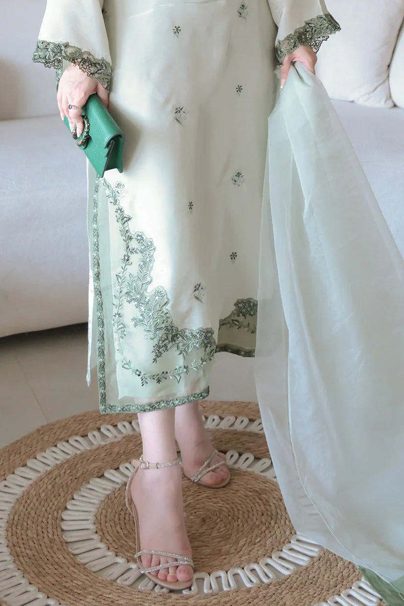 Lenora Mint - Luxury Pakistani Suit - Pre-Order - View 4