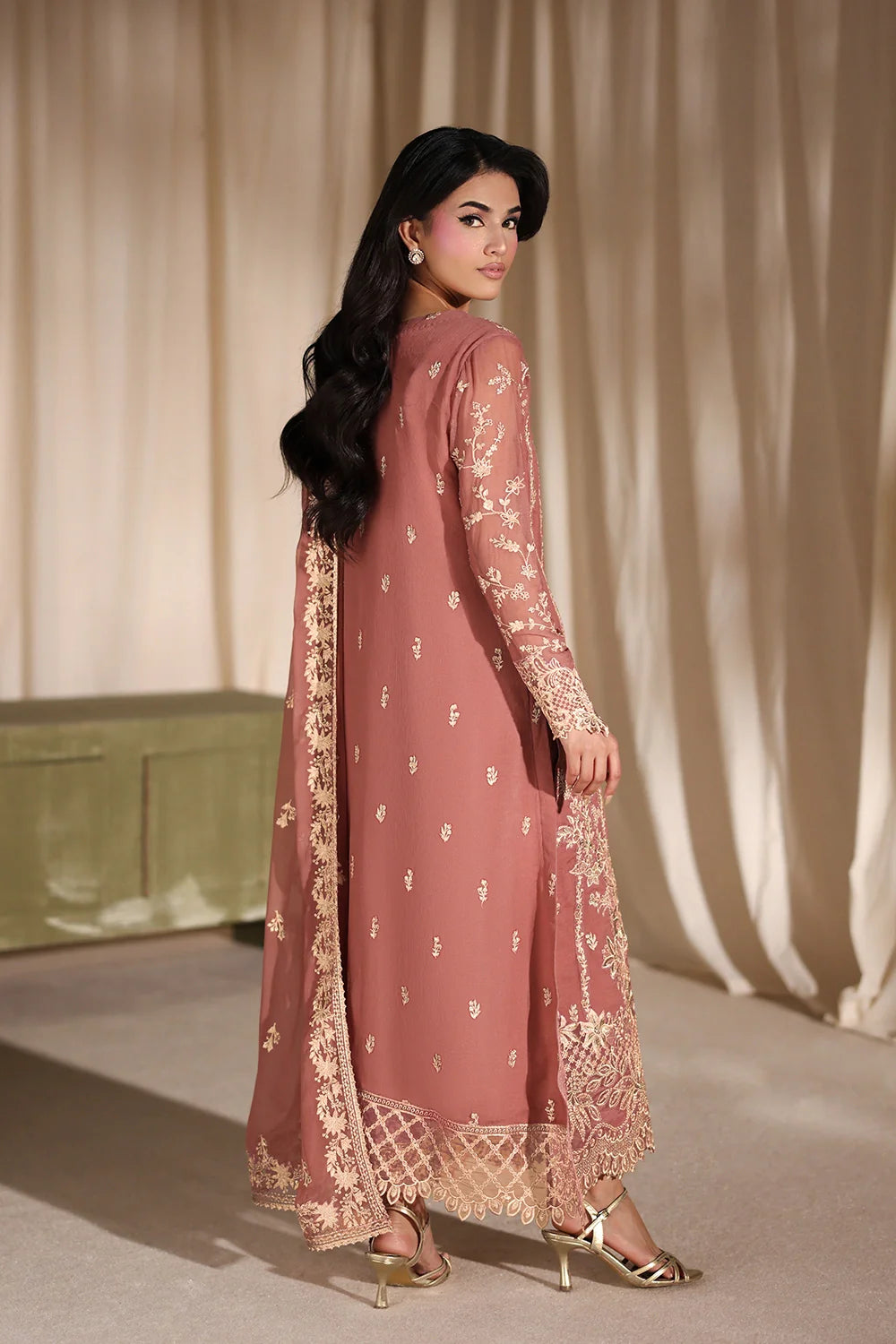 Lilywood - Luxury Chiffon Pakistani Suit - Pre-Order - View 3