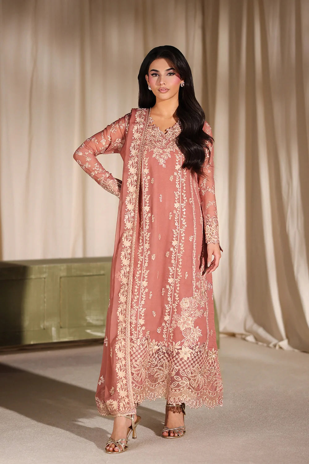 Lilywood - Luxury Chiffon Pakistani Suit - Pre-Order - View 8