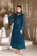 Majestic Teal - Luxury Chiffon Pakistani Suit - Pre-Order - View 1