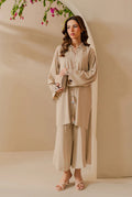 Ollie Slate - Luxury Linen Pakistani Suit - Pre-Order - View 1