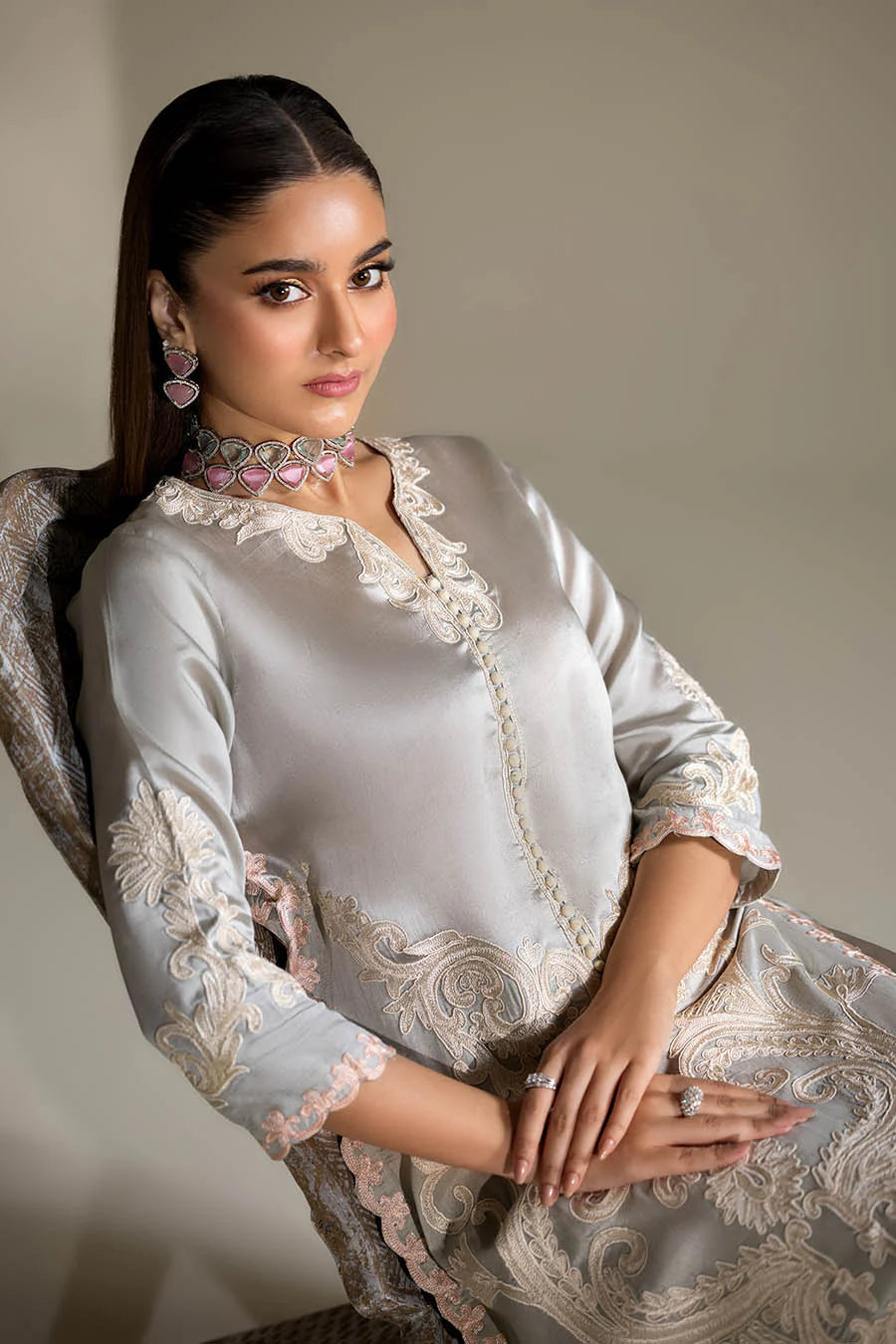 P-293 - Luxury Pakistani Suit - Pre-Order - View 8