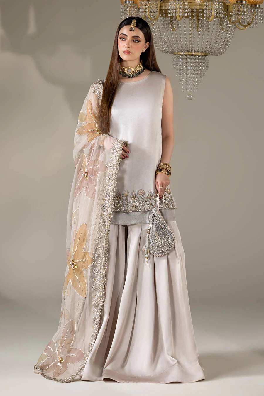 P-299 Sajal Ali - Luxury Pakistani Suit - Pre-Order - View 9