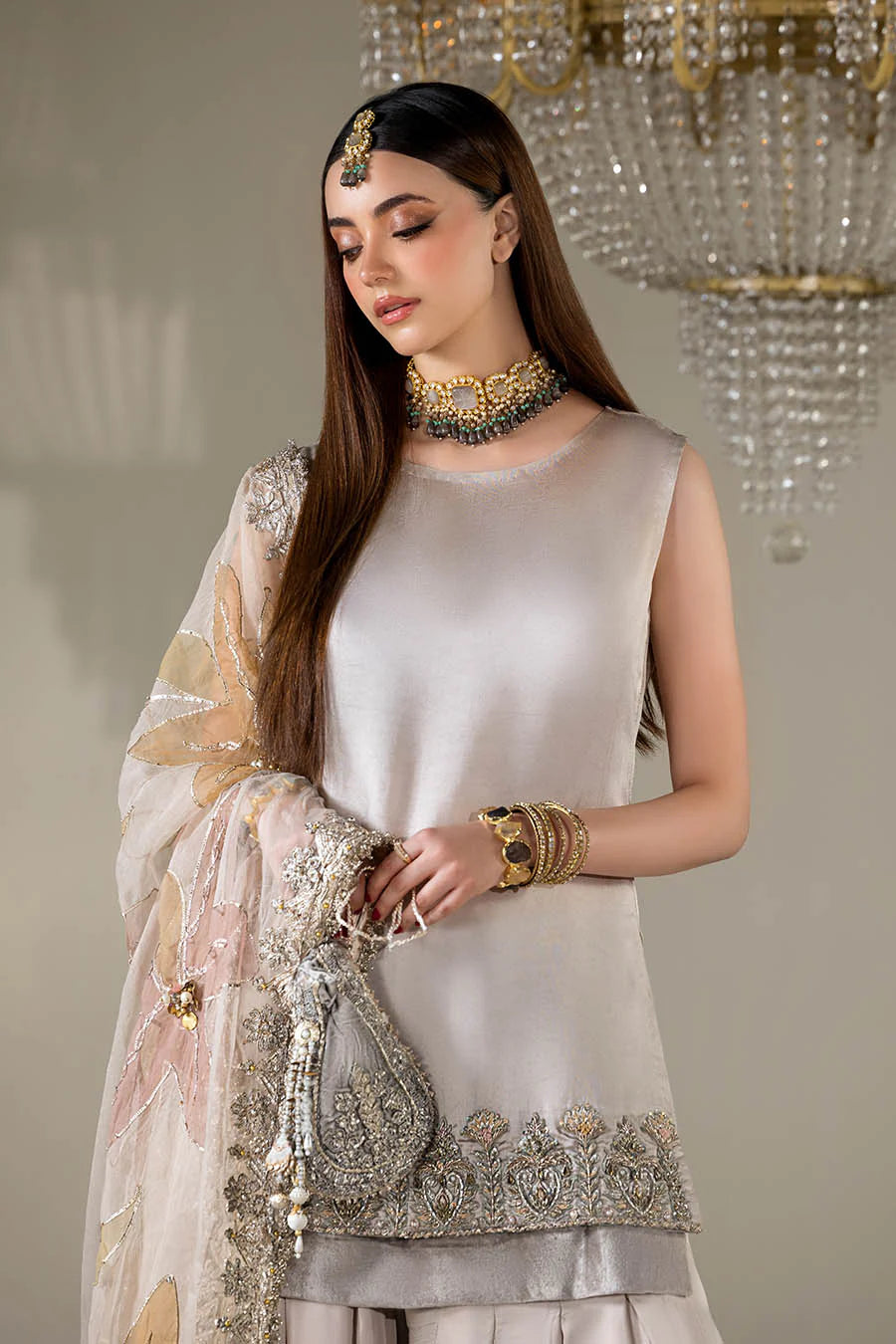 P-299 Sajal Ali - Luxury Pakistani Suit - Pre-Order - View 10