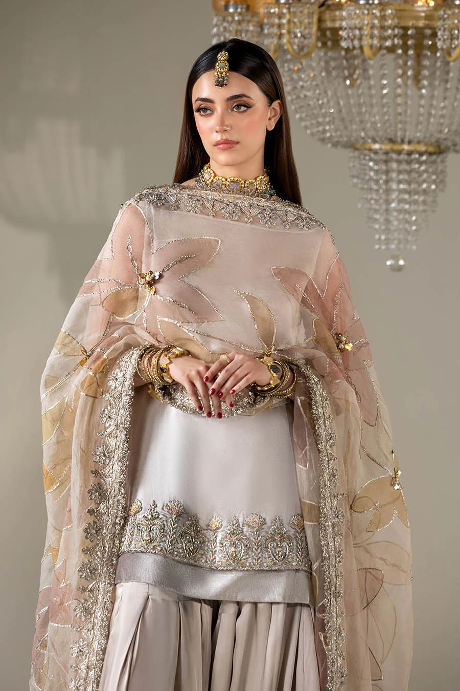 P-299 Sajal Ali - Luxury Pakistani Suit - Pre-Order - View 12