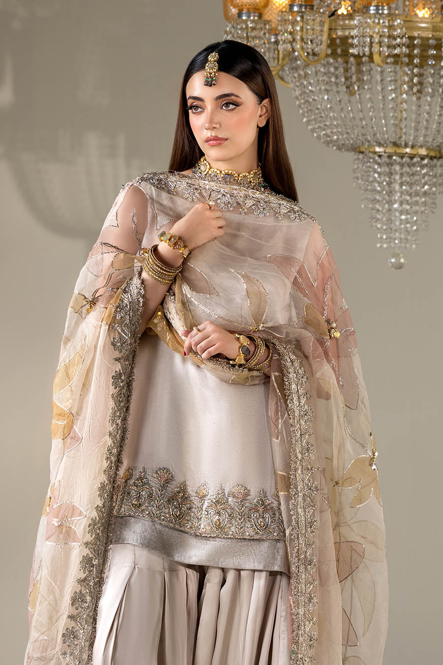 P-299 Sajal Ali - Luxury Pakistani Suit - Pre-Order - View 13