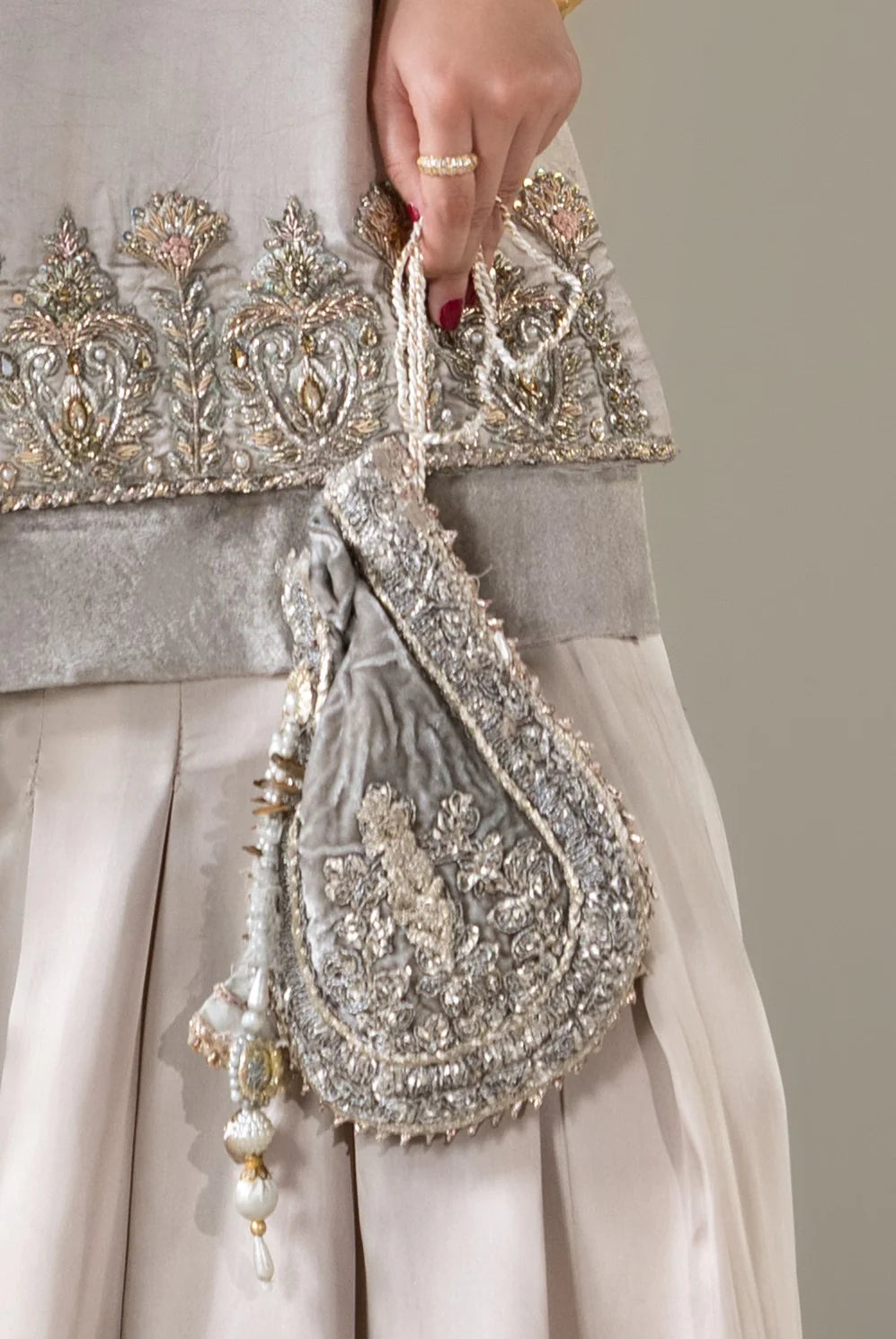 P-299 Sajal Ali - Luxury Pakistani Suit - Pre-Order - View 14