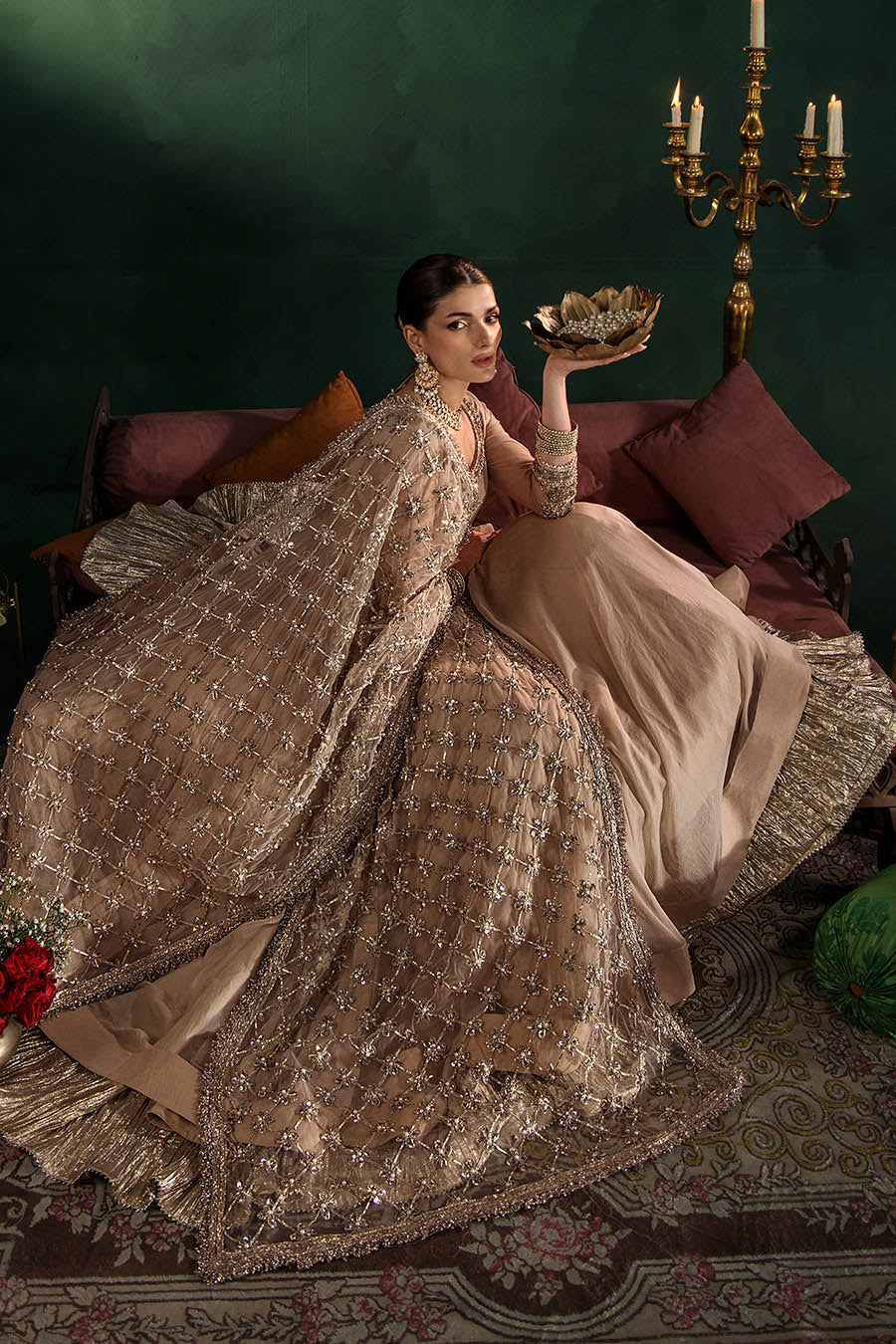 P-307 (Pastle Pink) - Luxury Pakistani Suit - View 17