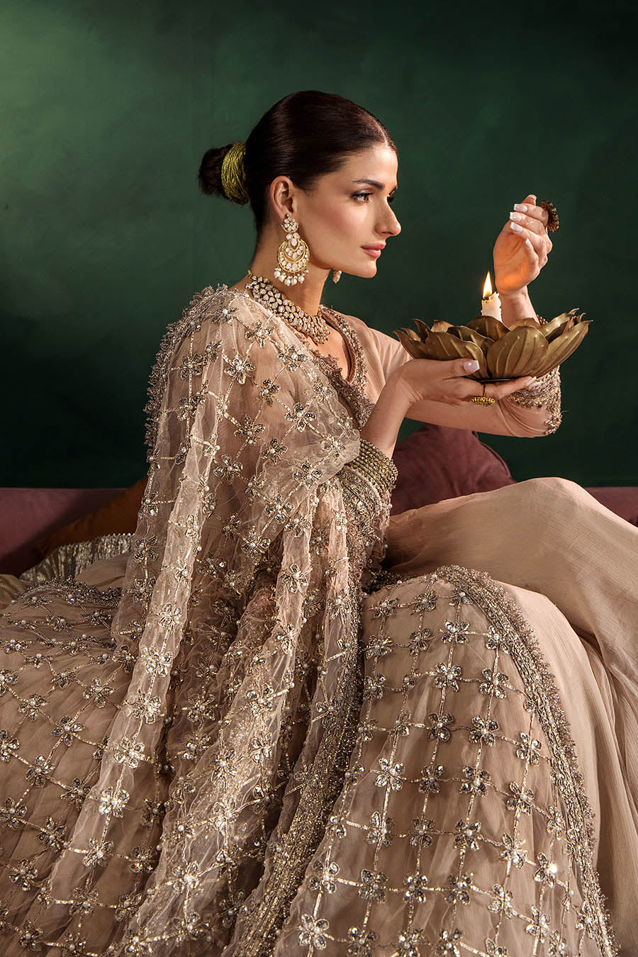 P-307 (Pastle Pink) - Luxury Pakistani Suit - View 22