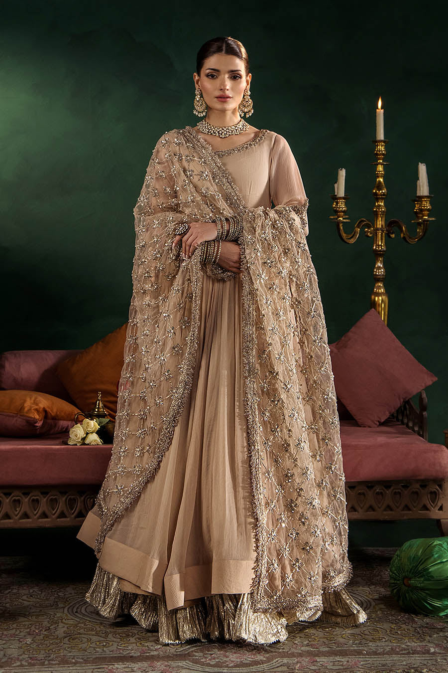 P-307 (Pastle Pink) - Luxury Pakistani Suit - View 3