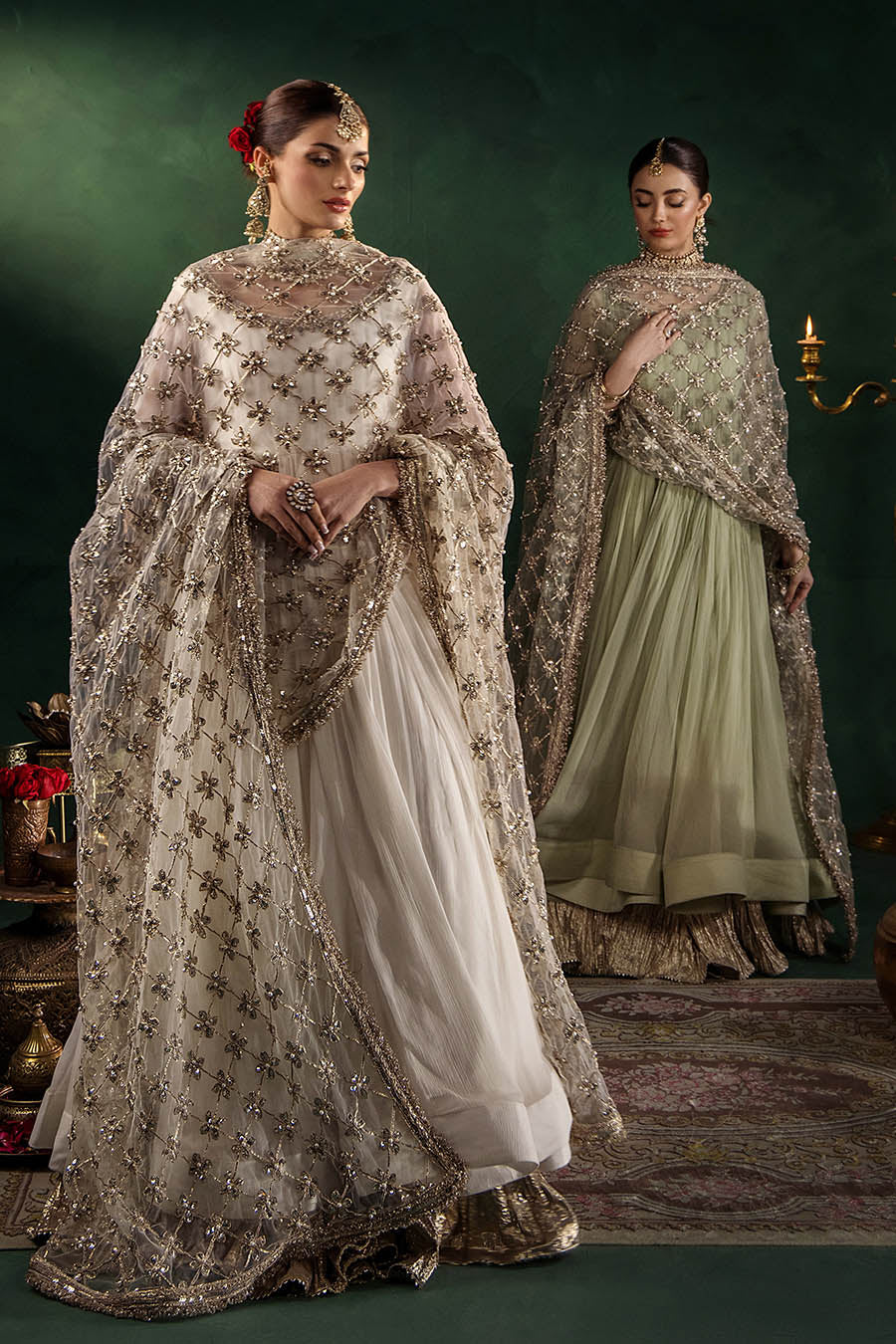 P-307 (Off-White) - Luxury Pakistani Suit - View 12