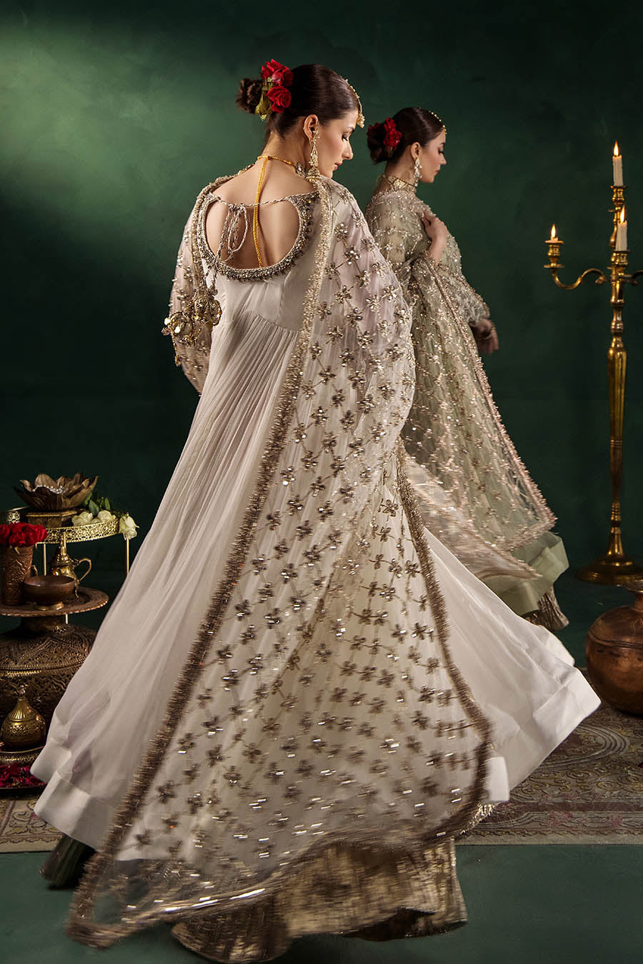 P-307 (Off-White) - Luxury Pakistani Suit - View 14