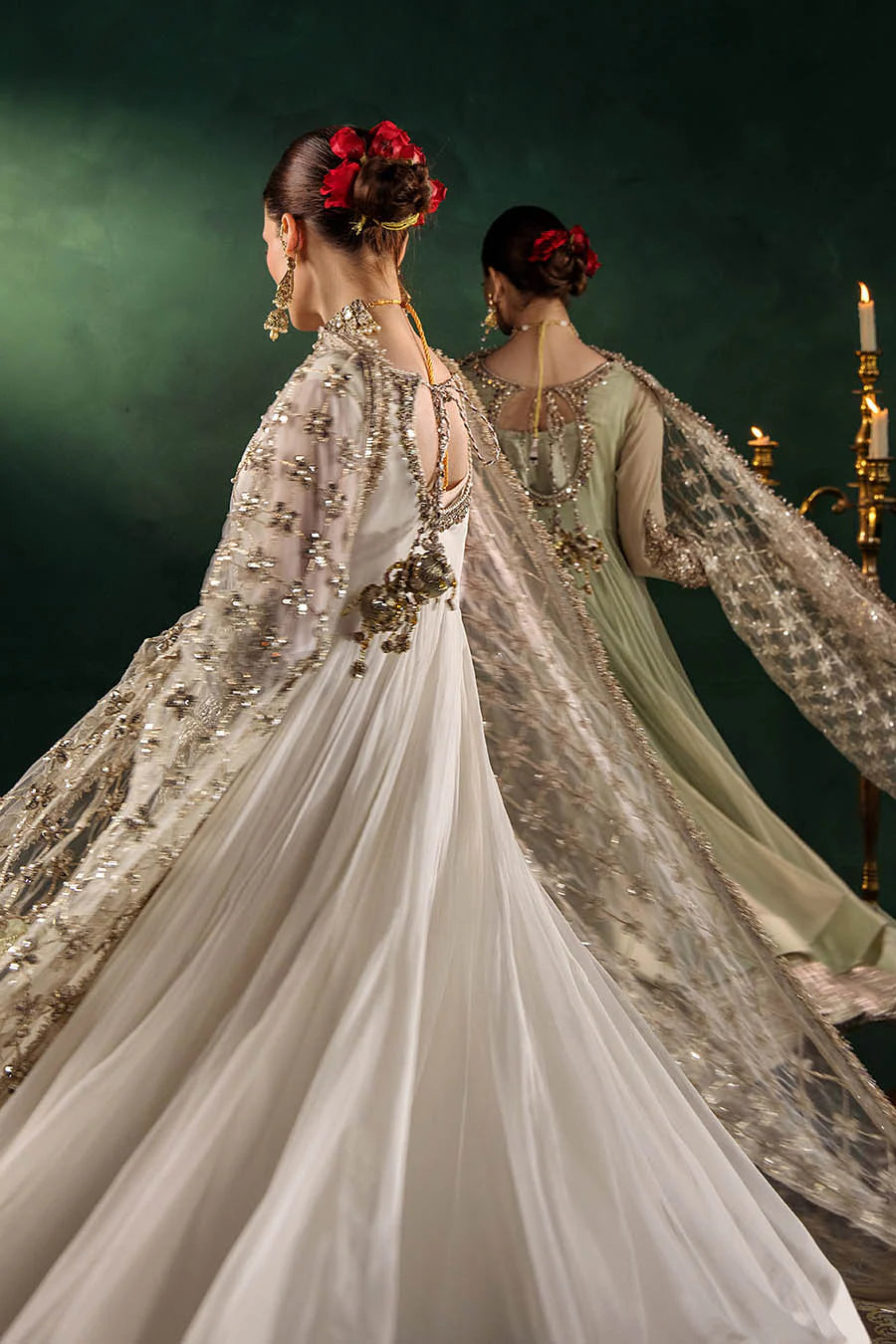P-307 (Olive) - Luxury Pakistani Suit - View 18