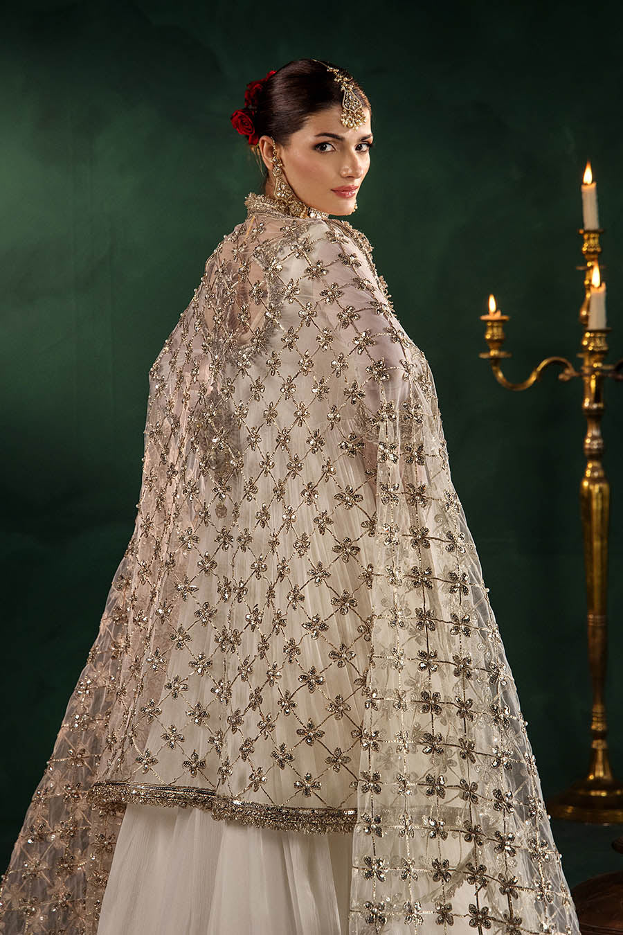 P-307 (Off-White) - Luxury Pakistani Suit - View 5