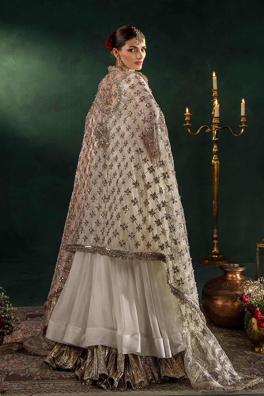 P-307 (Off-White) - Luxury Pakistani Suit - View 6